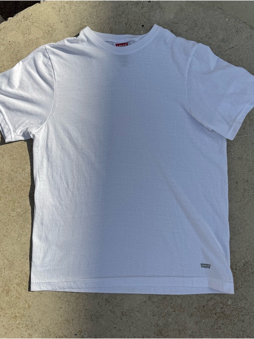 Levi's White Crewneck Short Sleeve Tee